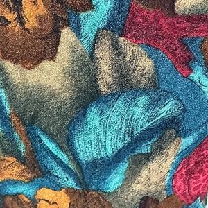 Cellini Collection Silk Necktie Floral Print Brown‎ Blue Burgundy Mens Tie